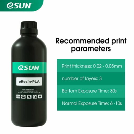 Esun eresin-pla bio resin 500g uv resin 3d for creality ld-002 / elegoo mars / anycubic photon 405nm resin printer