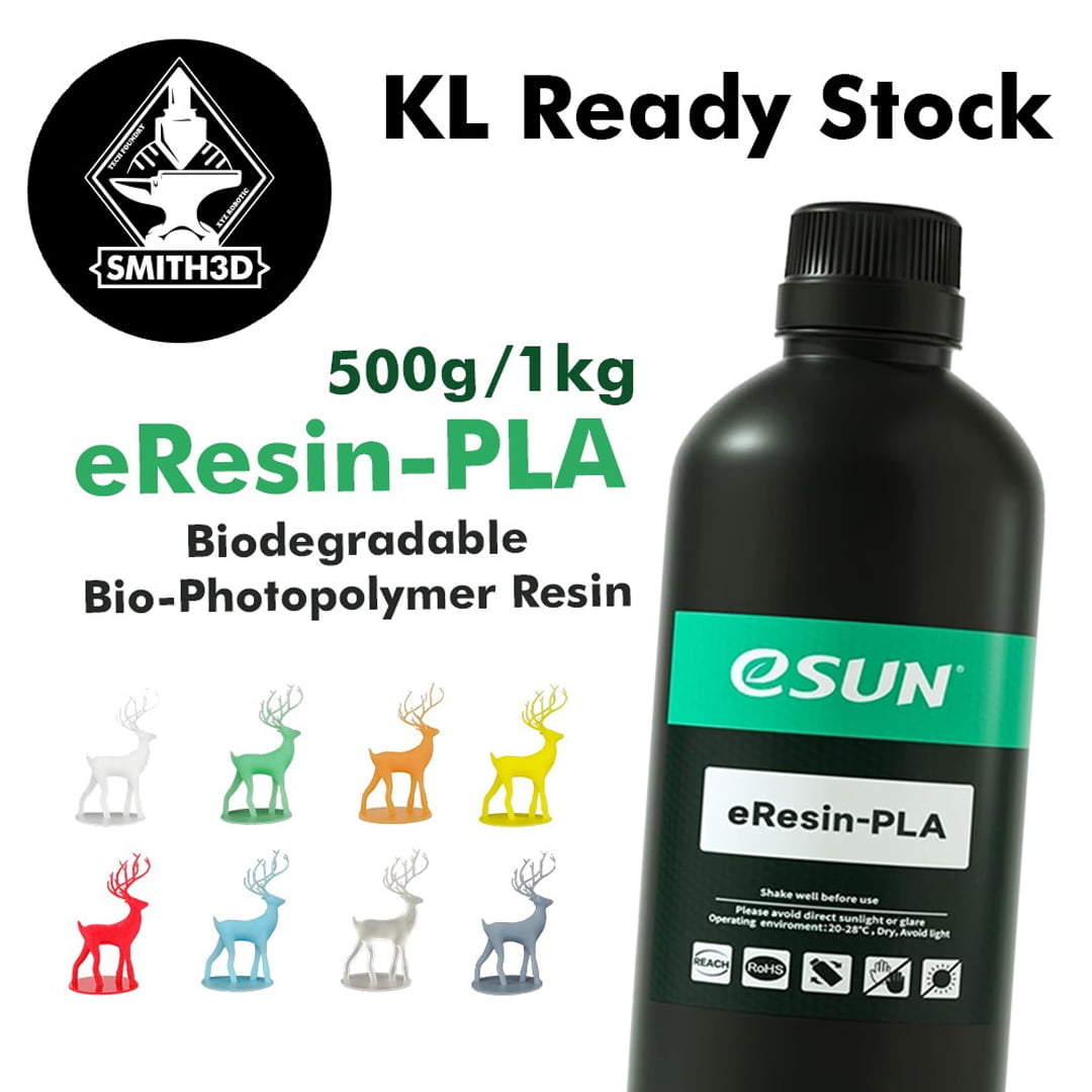 eSUN eResin-PLA Bio Resin 500g UV Resin 3D for Creality LD-002 / Elegoo  Mars / Anycubic Photon 405nm Resin Printer - Smith3D Malaysia