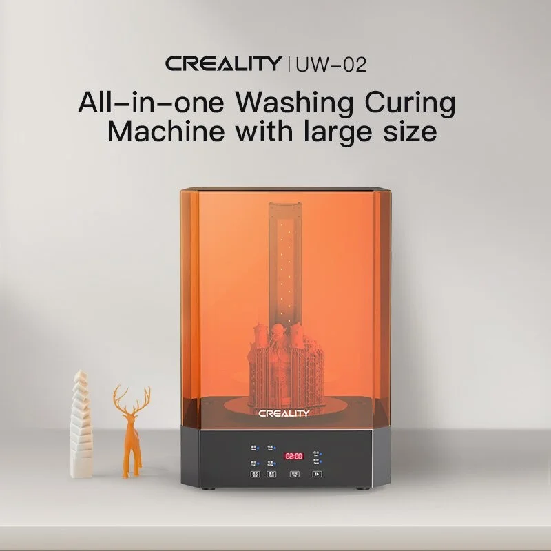 CREALITY 3D UW-01 Washing/Curing Machine All-In-One Washing and Curing One  Step to Finish The Model Post Process