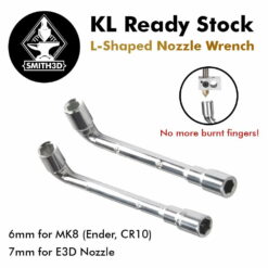 L-shaped nozzle wrench 6mm / 7mm for ender 3 ender 5 cr10 e3d v6 mk8 nozzle