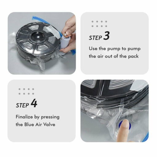 Vacuum bag kit for filament 3d printer prevent petg hygroscopic pla brittle stringing