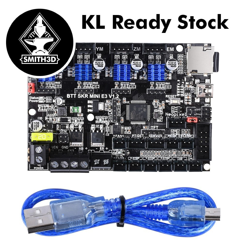[Ready Stock] SKR Mini E3 V1.2 BIGTREETECH Silent 32 Bit Board Upgrade for  Creality Ender 3 / Ender 3 Pro with TMC2209 - Smith3D Malaysia