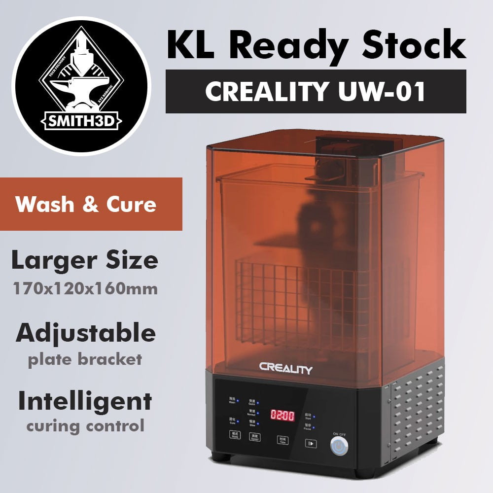 Creality UW-01 Washing/Curing Machine for LD002H LD Photon Photons SLA  Rotary Curing Resin Box - Smith3D Malaysia