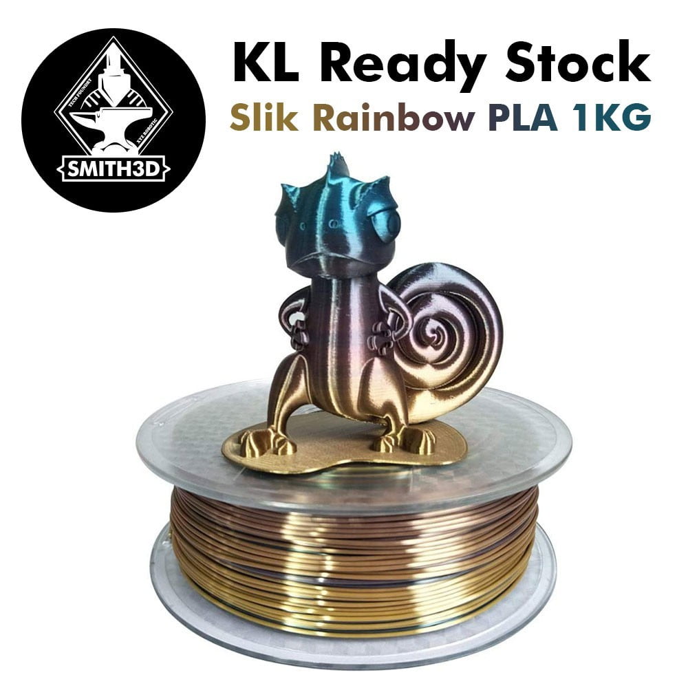 Smith3D PLA Silk Rainbow Filament 1.75mm 1kg - Smith3D Malaysia