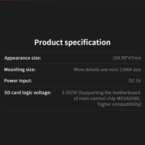 Bigtreetech btt mini 12864 v1.0 screen rgb light 12864 lcd display 3d printer compatible skr 1.4 turbo skr pro gtr v1.0