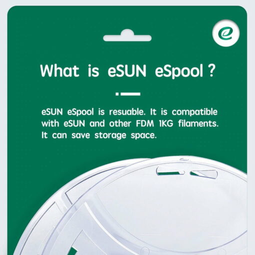 Esun reusable spool for 3d refillable filament 3d printing removable filament spool for 1kg pla petg spooless
