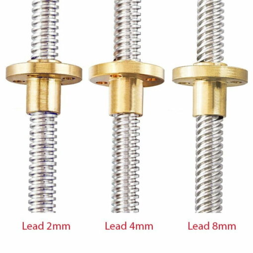 T8 anti backlash spring loaded nut for 2mm / 4mm / 8mm acme threaded rod lead screw - 8mm
