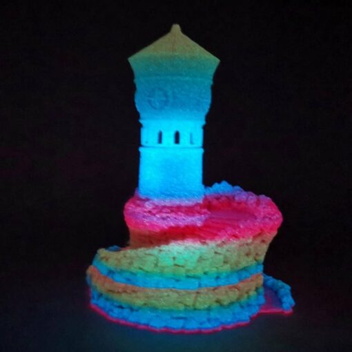 [new color] pla luminous rainbow glow in the dark 1.75mm 1kg for 3d printers