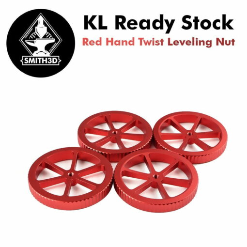 Aluminum alloy bed leveling spring knob parts for ender 3 cr-10 upgrades (pack of 4)