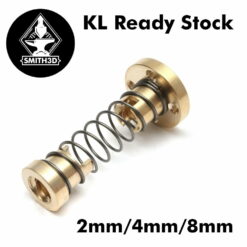 T8 anti backlash spring loaded nut for 2mm / 4mm / 8mm acme threaded rod lead screw - 8mm