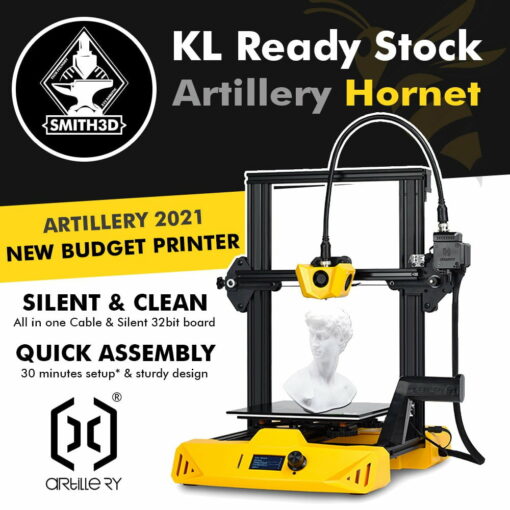 Artillery hornet ultra-quiet 220x220x250mm size desktop level high precision 3d printer ender 3 alternative