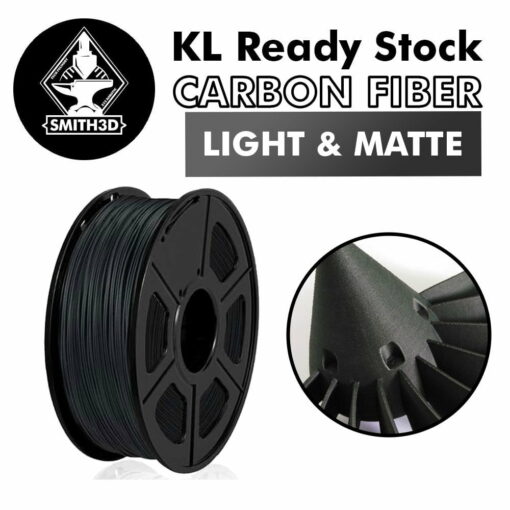 Smith3d carbon fiber pla filament 1.75mm 1kg black
