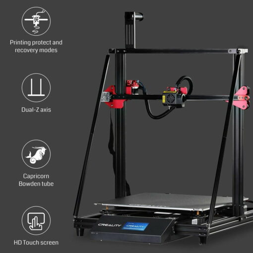 [ready stock] creality cr-10 max 450mmx450mmx470mm 3d printer with auto-leveling,bondtech extruder dual gears