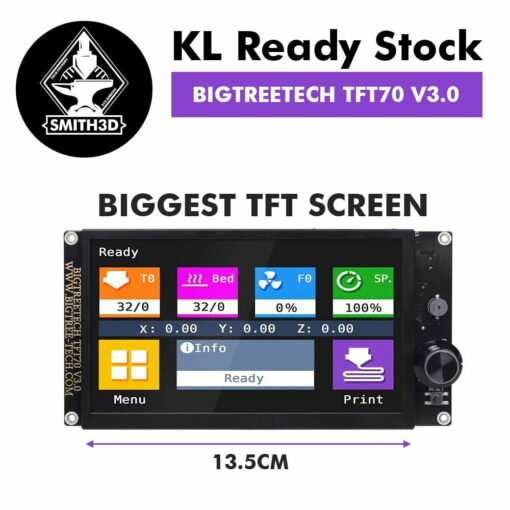 Bigtreetech tft70 tft50 v3.0 large size touch screen for skr v1.3 skr v1.4 skr mini e3 control board for 3d printer part