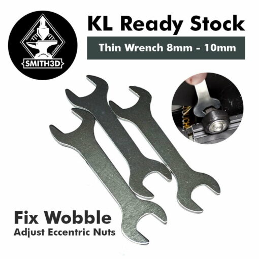 Thin wrench 8mm - 10mm double head spanner for adjusting eccentric nuts fix wobble