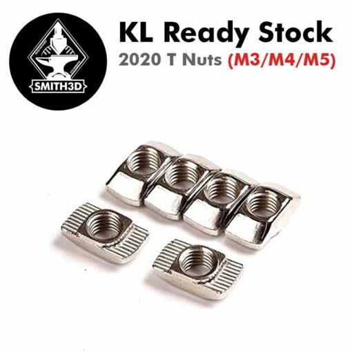 2020 series t nuts m3/m4/m5 for 3d printer (pack of 10)