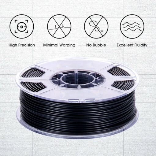 Esun abs max filament 1.75mm, 3d printer filament abs max, 1kg spool 3d printing filament for 3d printers, black