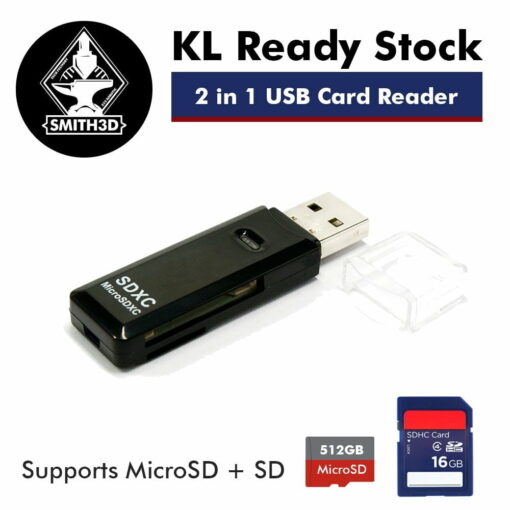 Microsd + sd card reader 2 in 1 usb 2.0 backup for 3d printer