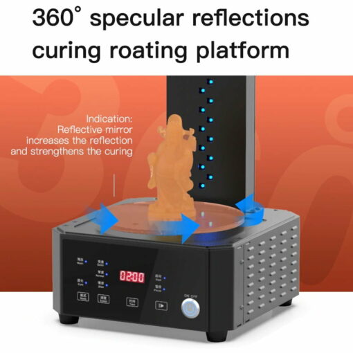 Creality uw-01 washing/curing machine for ld002h ld photon photons sla rotary curing resin box