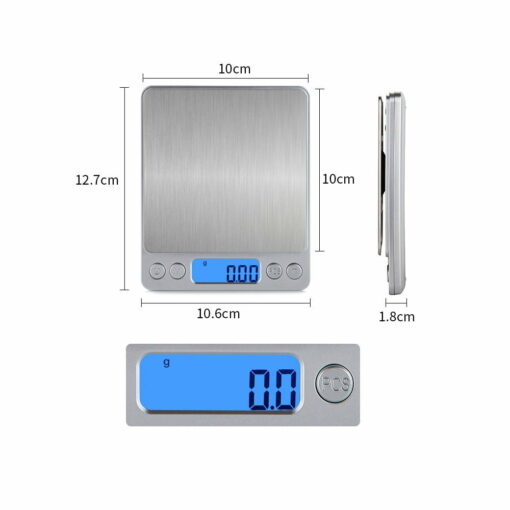Digital electronic scale for 3d printed model usb charged stainless steel high precision 0.1g