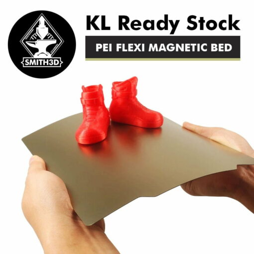 Pei bed spring steel sheet with magnetic based smooth surface flex plate system one side for 3d printer hot bed