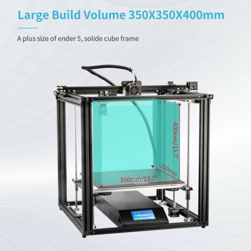 [ready stock] creality ender 5 plus 3d printer with meanwell psu, bl touch, glass bed large print size 350x350x400mm