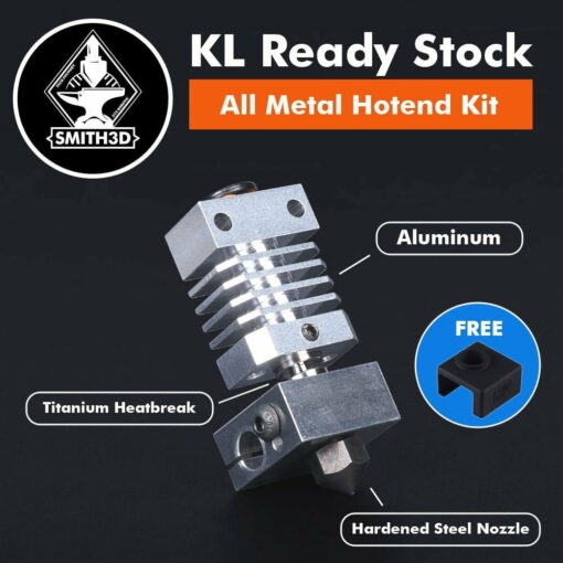 All metal hotend upgrade kit for ender 3 series print abs nylon pc 300c titanium heatbreak