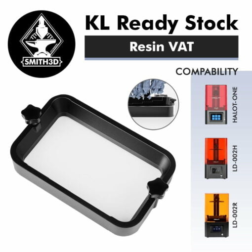 Resin vat for halot-one / ld-002h / ld-002r including fep film