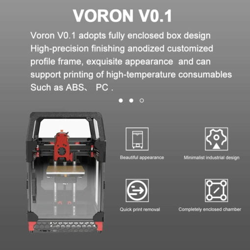 Voron 0.1 3d printer kit by ldo motor diy unassembled 120x120mm corexy phaetus dragonfly skr mini e3 raspberrypi
