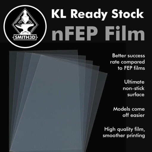 Nfep premium film for 6"/10" lcd/dlp/sla 3d printers alternative to phrozen epax nfep film