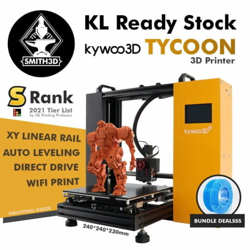 Kywoo tycoon diy pro 3d printer double linear rail yz stable auto leveling wifi 32bit touch screen 240*240*230mm