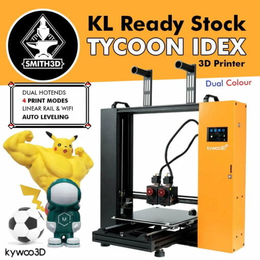 Kywoo tycoon idex 3d printer dual color mirror print 260*300*350mm 32-bit tmc 2209 direct drive