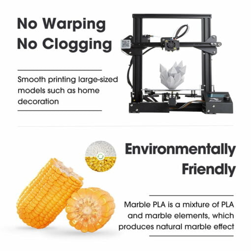 Smith3d marble pla filament 1.75mm 1kg for 3d printer esun ender 3 v2 creality prusa sidewinder