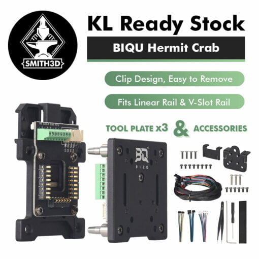 Biqu hermit crab kits hotend replacement tool bltouch 3d printer parts e3d mk8 h2 extruder btt for ender 3 v2 bx printer