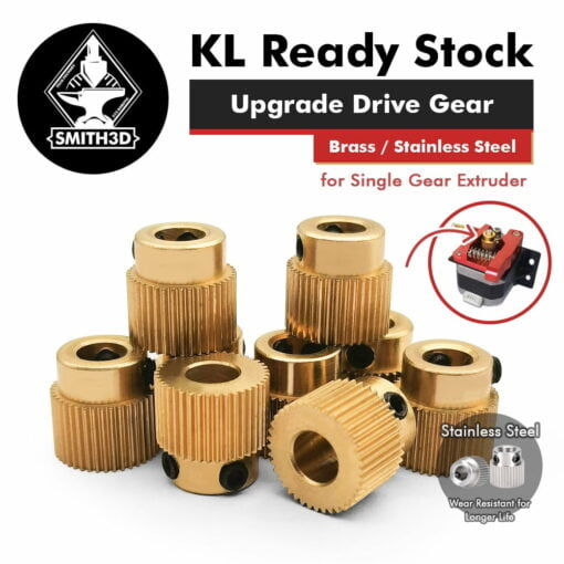 Mk8 extruder driver gear for ender 3 cr10 3d printer