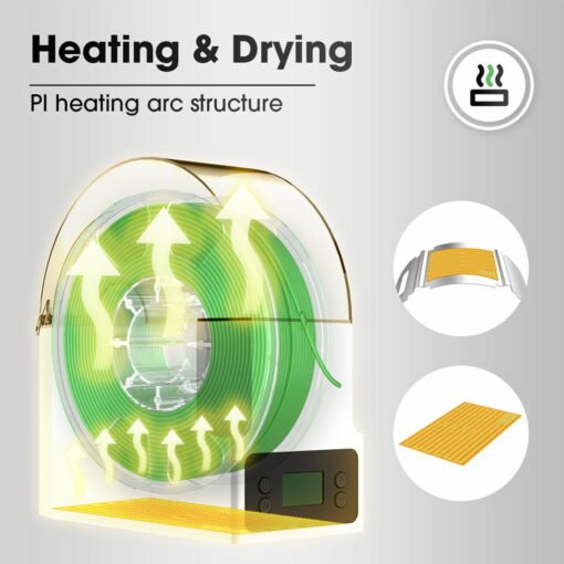 Esun ebox filament storage & filament dryer keeps filament dry with weight measure & filament heating holder