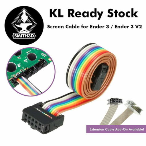 Flexible flat ribbon cable 10 pin for screen ender 3 / ender 3 v2
