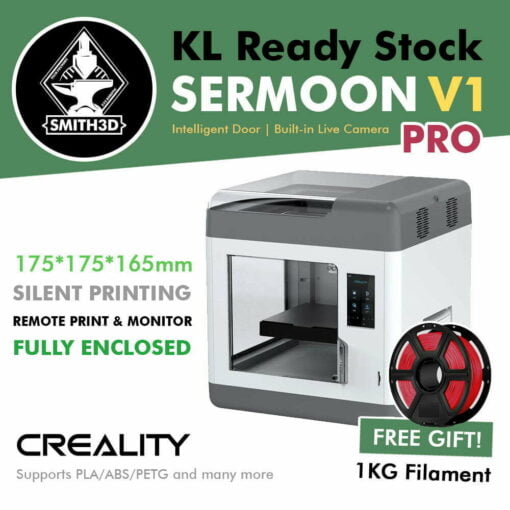 Creality sermoon v1 pro fully enclosed fdm 3d printer with remote printing & monitoring, intelligent door