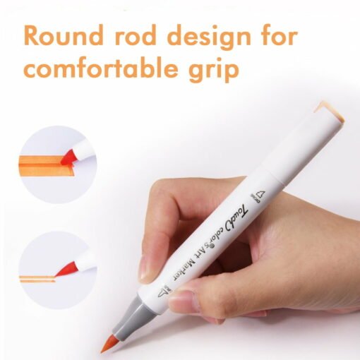 24/60 colors sketch art marker pen double tips alcoholic pens manga markers for student artist 3d printed model