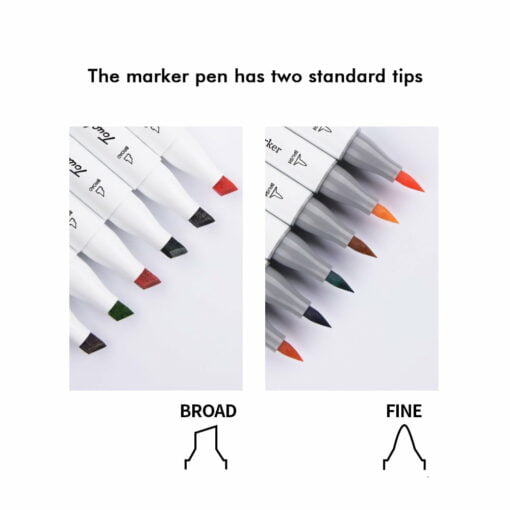 24/60 colors sketch art marker pen double tips alcoholic pens manga markers for student artist 3d printed model