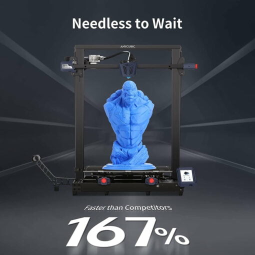 Anycubic kobra max 3d printer, smart auto leveling leviq leveling and filament run-out 400x400x450mm anycubic vyper huge