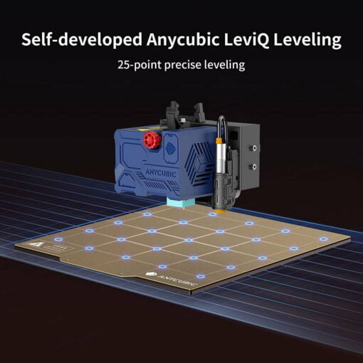 Anycubic kobra 3d printer auto leveling, fdm 3d printers with sleviq leveling and removable magnet plate 220x220x250mm