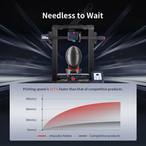 Anycubic kobra 3d printer auto leveling, fdm 3d printers with sleviq leveling and removable magnet plate 220x220x250mm