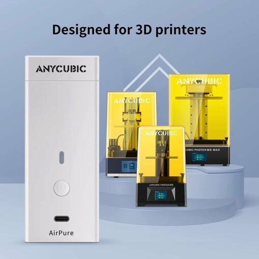 Anycubic mini air purifier, lightweight ultra quiet air purifier with high density activated carbon filter resin printer