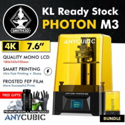 Anycubic photon m3 resin 3d printer, 7.6'' lcd sla uv 3d resin printer with 4k+ monochrome screen 163.9 x 102.4 x 180mm