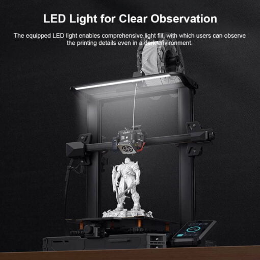 Ender 3 s1 pro 3d printer s1 upgrade with 300°c high-temperature nozzles pei flexi plate led light sprite auto level
