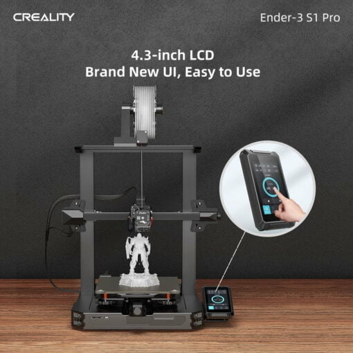 Ender 3 s1 pro 3d printer s1 upgrade with 300°c high-temperature nozzles pei flexi plate led light sprite auto level