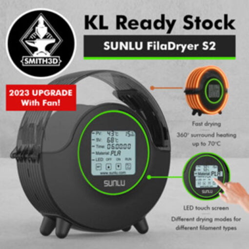 [new arrival] sunlu fila dryer s2 smart filament dry box 360° surround heating max 70 °c