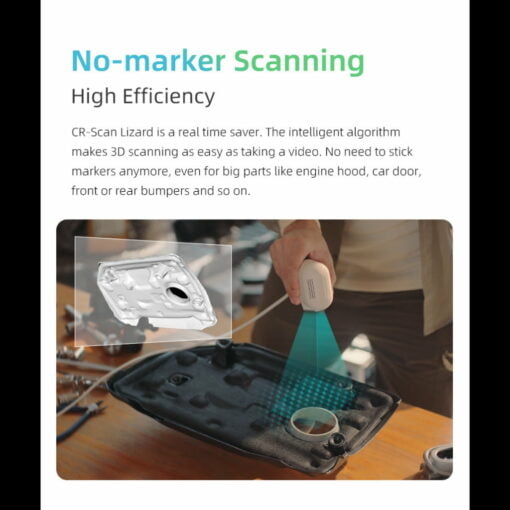 Creality cr-scan lizard 3d scanner portable handheld/auto mode 0.05mm high precision no marker quick scanning 2022 upgr