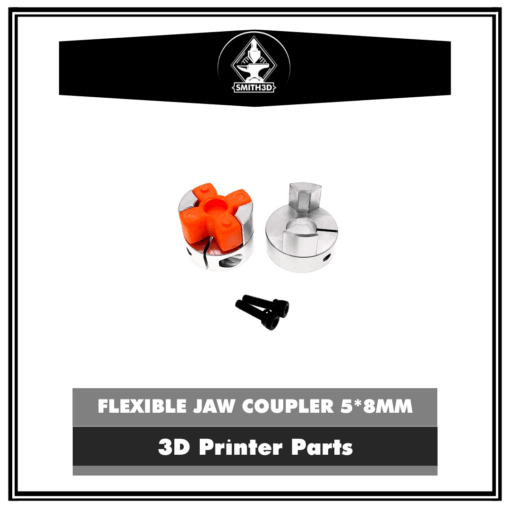 Flexible jaw coupler 5*8mm bore d20l25 for 3d printer plum flexible polyurethane reduce banding ribbing